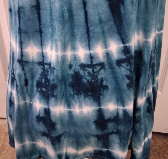 Dante Malan Blue & White Tie Dye Top   Size L - Picture 3 of 15